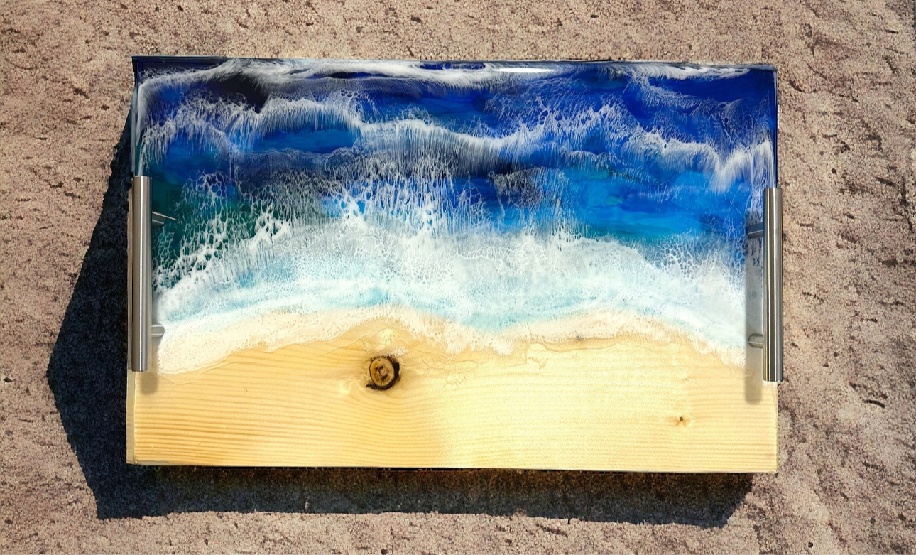 Decorative Serving Tray-Charcuterie Board-Ocean Design
