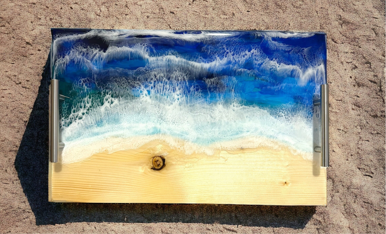 Decorative Serving Tray-Charcuterie Board-Ocean Design