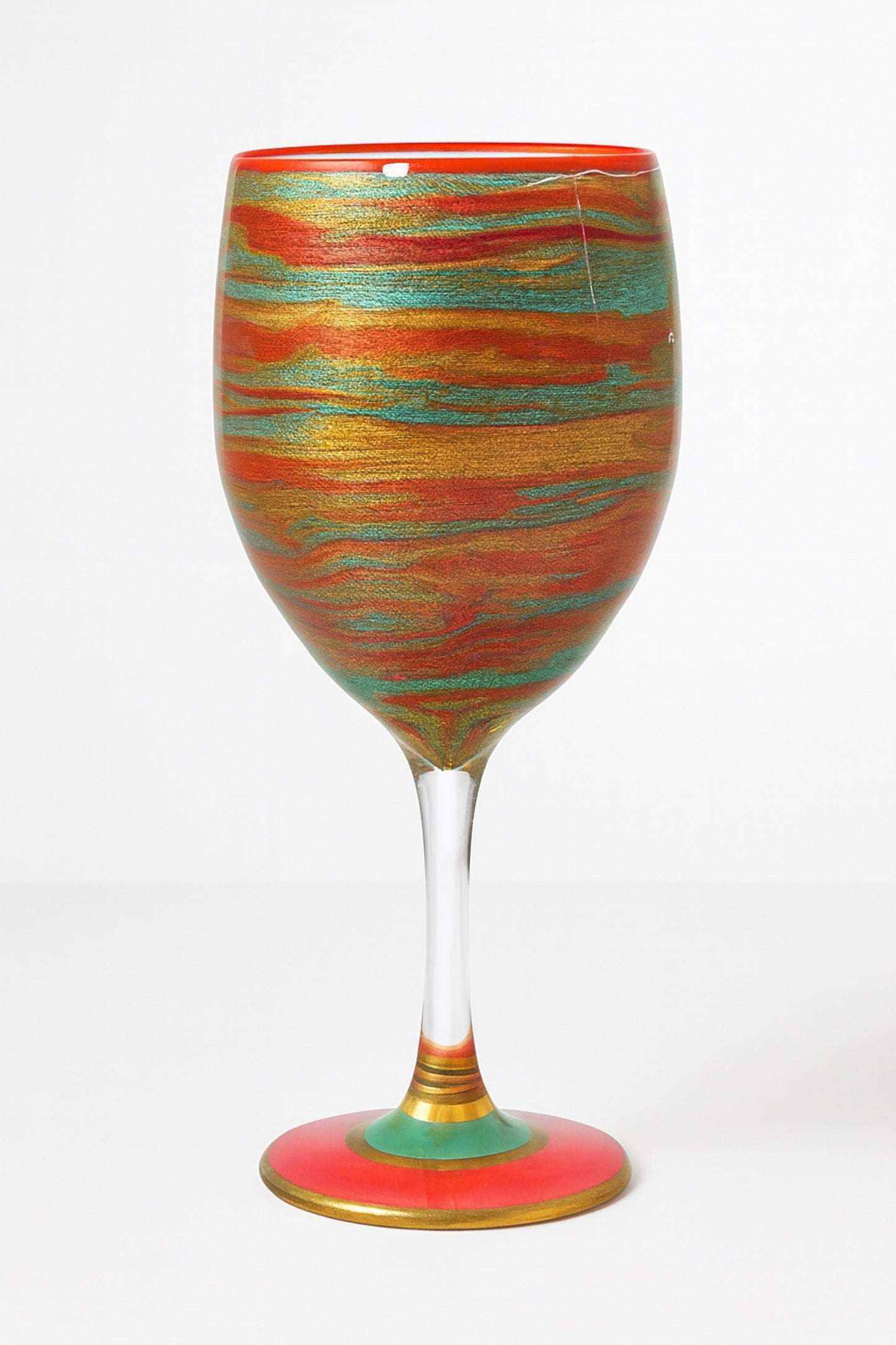Artisan Gilded Noel Wine Glasses & Drinkware