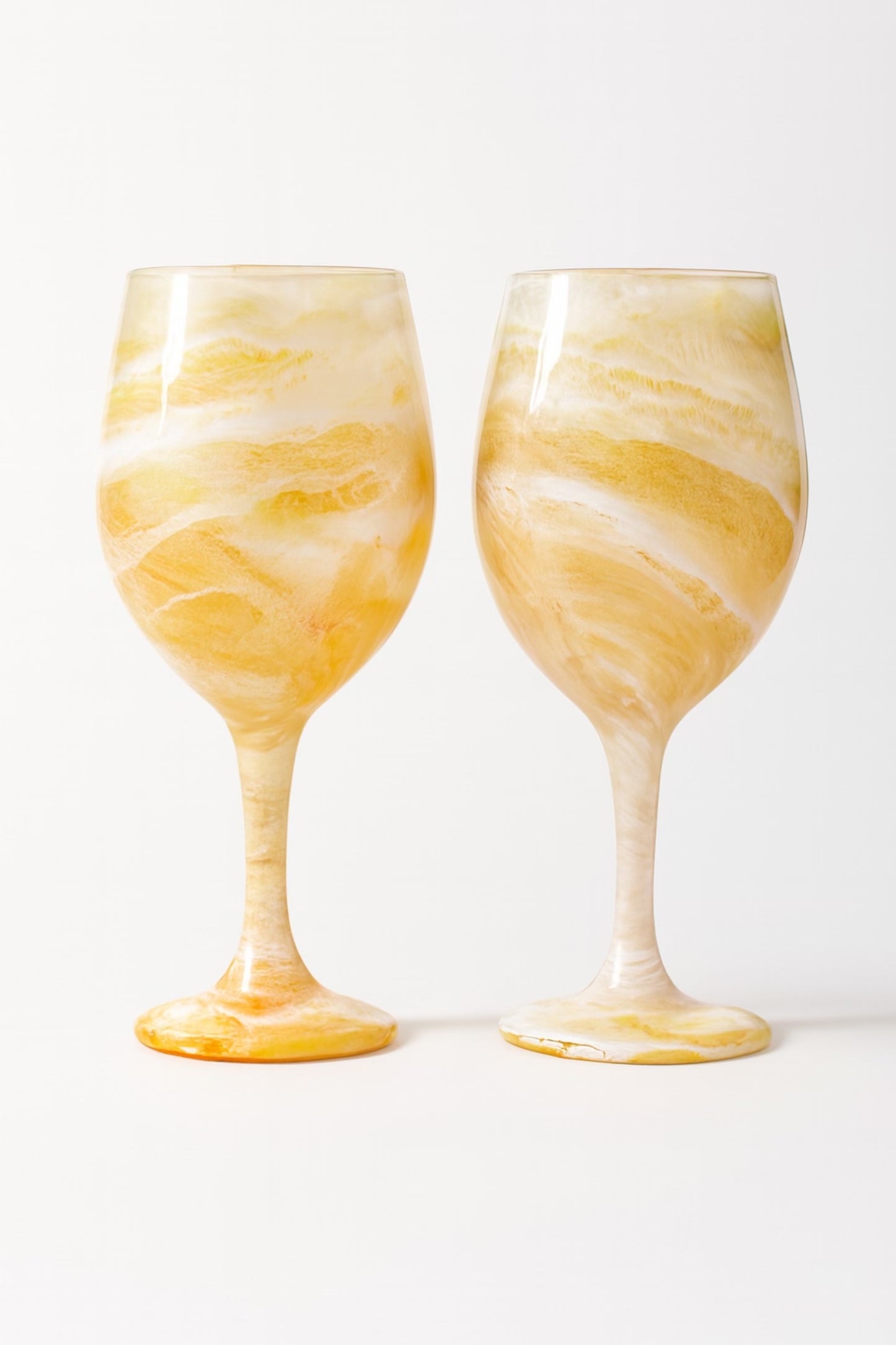 Artisan Honey Onyx Wine Glasses & Drinkware