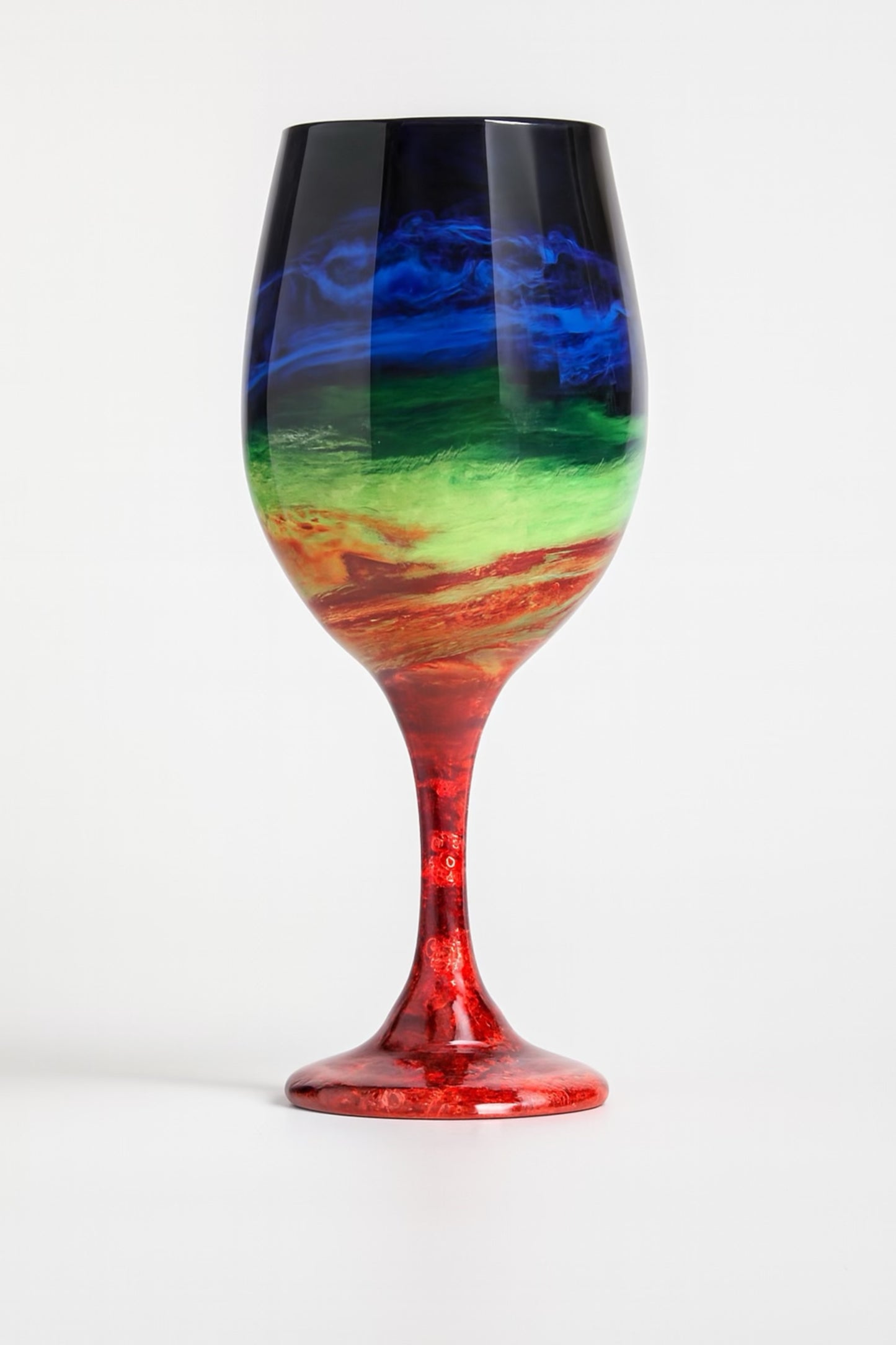 Artisan Over the Rainbow Wine Glasses and Glassware