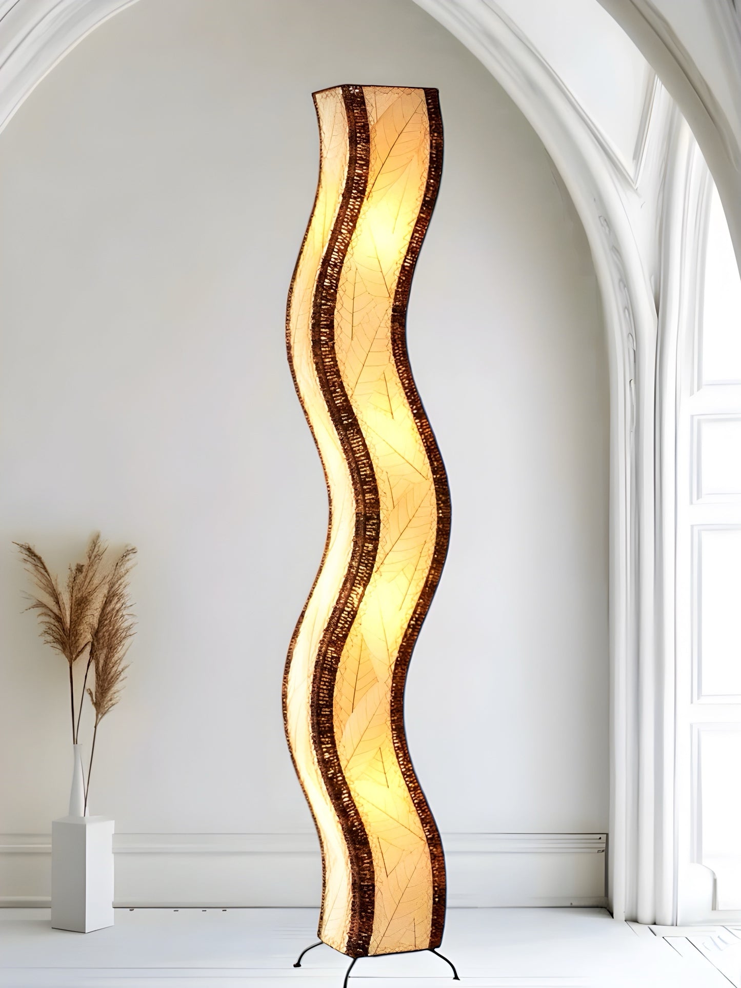 Wave Giant Floor Lamp - Handmade