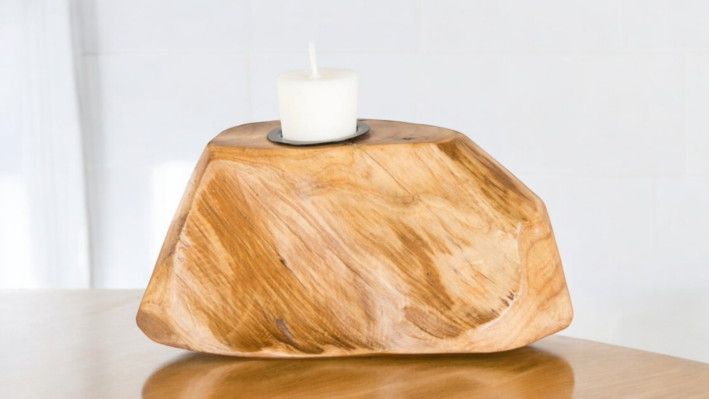 Wooden Tealight or Votive Candle Holder