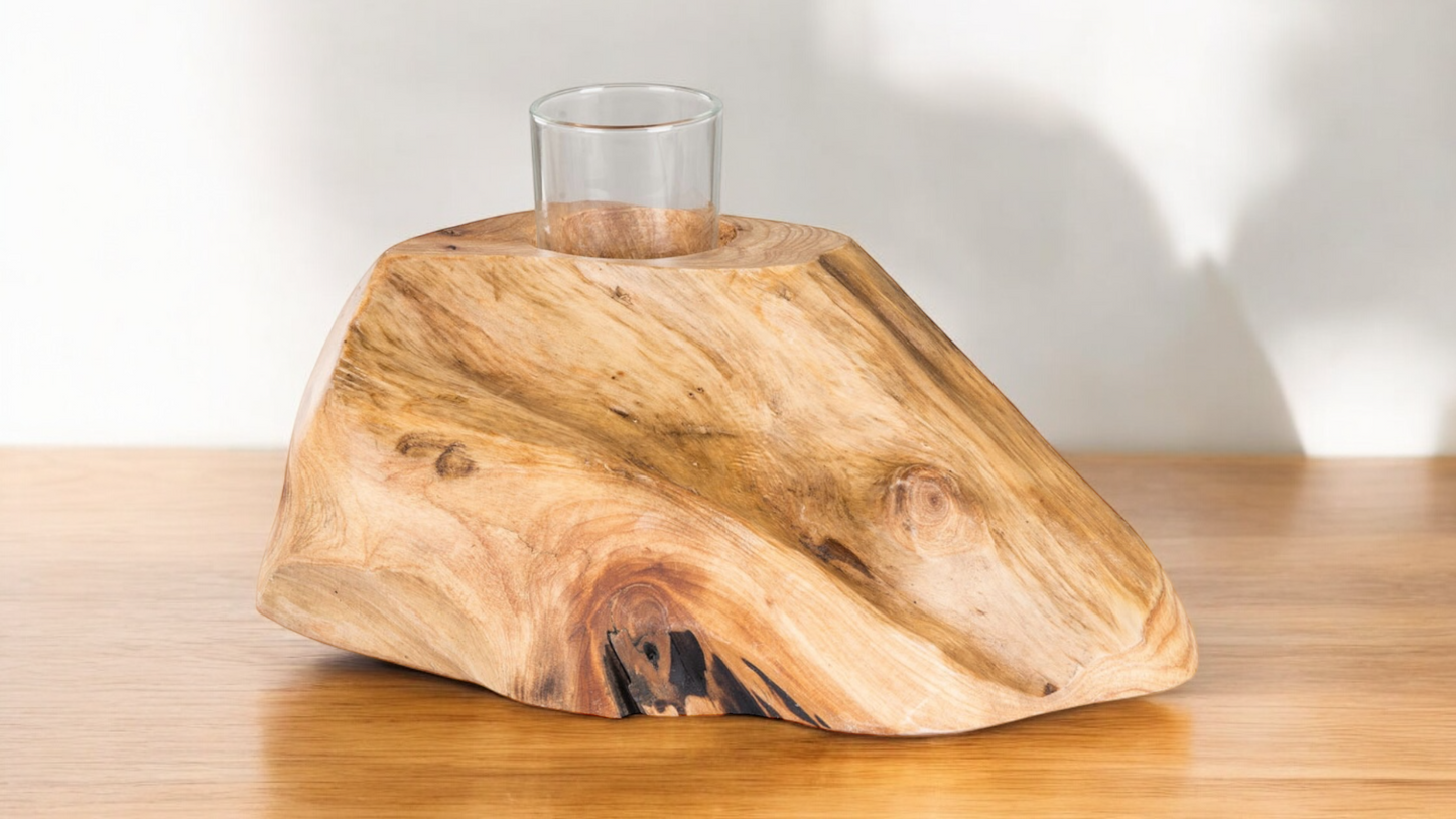 Wooden Tealight or Votive Candle Holder