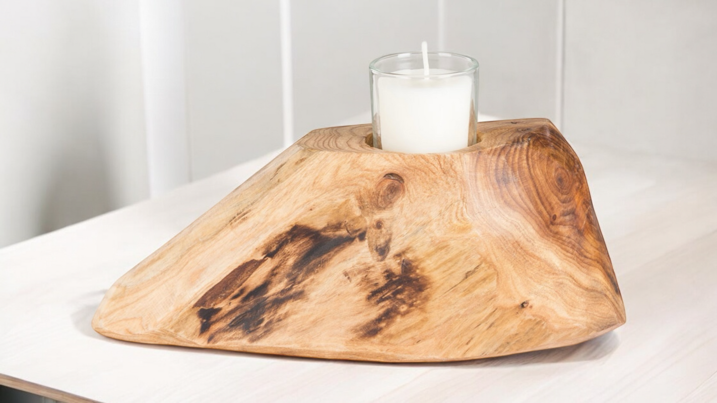 Wooden Tealight or Votive Candle Holder