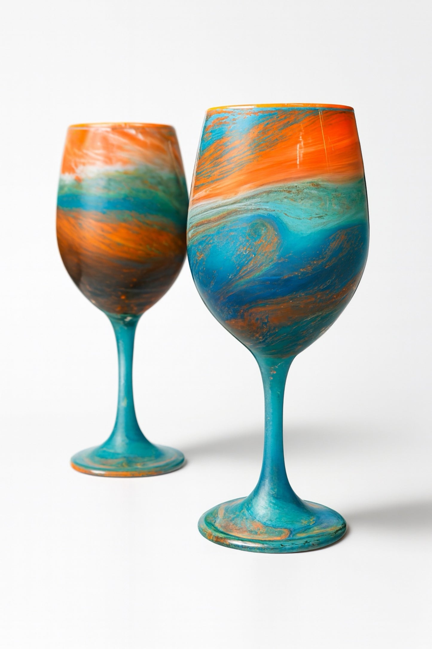 Artisan Autumn Sky Wine Glasses & Drinkware