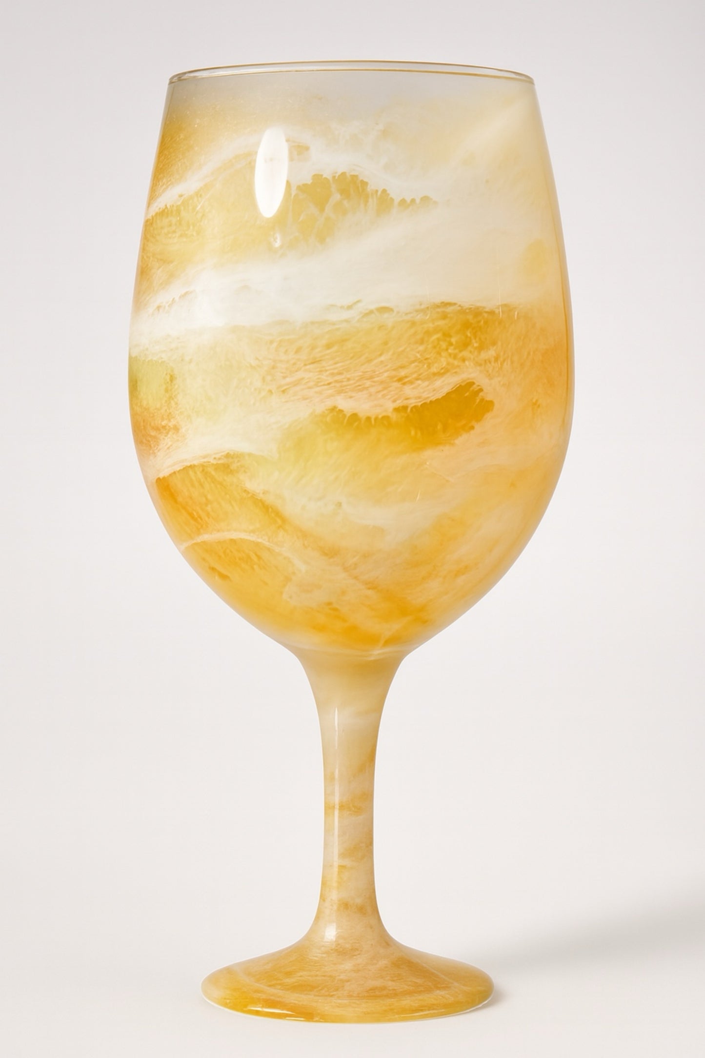 Artisan Honey Onyx Wine Glasses & Drinkware