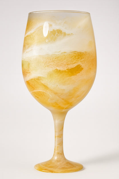 Artisan Honey Onyx Wine Glasses & Drinkware