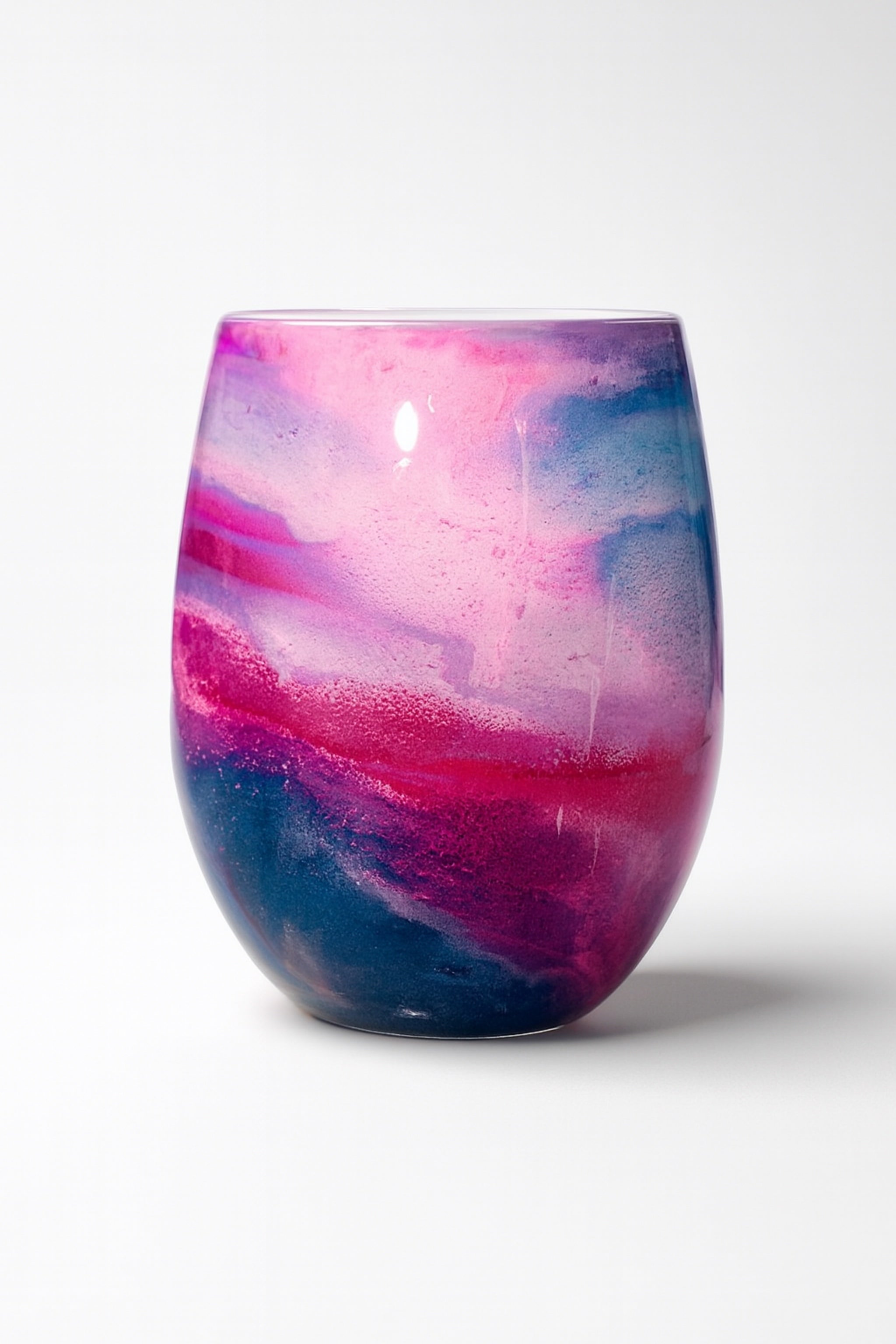 Orchid Aurora Hand-Painted Glassware | Custom Wine, Champagne, Beer & Spirits Styles