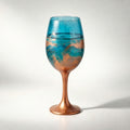 Coastal Copper Hand-Painted Glassware | Custom Wine, Champagne, Beer & Spirits Styles