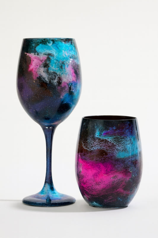 Artisan Interstellar Glow Wine Glasses & Drinkware