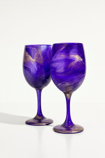 Artisan Imperial Violet Wine Glasses & Drinkware