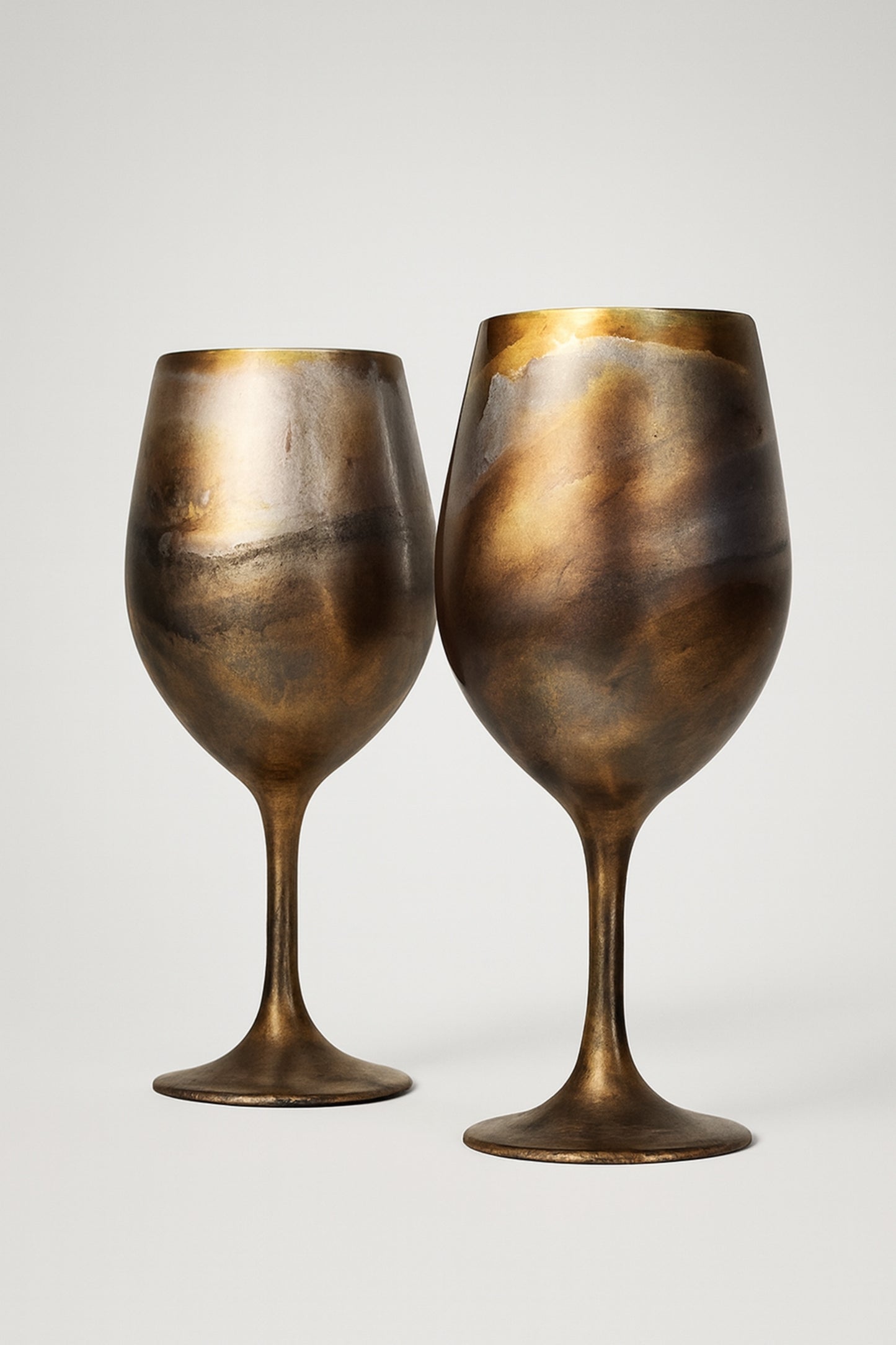 Artisan Patina Bronze Wine Glasses & Drinkware