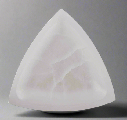 Selenite Triangle Trinket Bowl