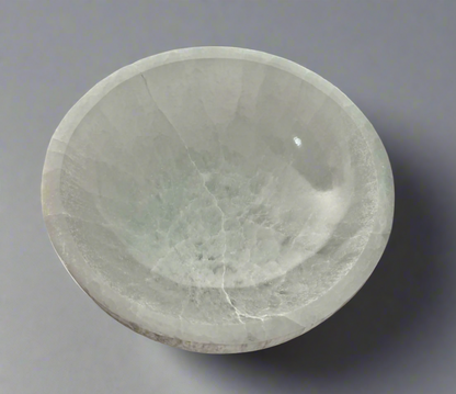 Selenite Round Trinket Bowl