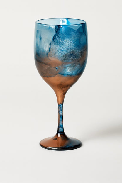 Artisan Caribbean Bronze Wine Glasses & Drinkware