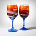 Gulf Afterglow Hand-Painted Glassware | Custom Wine, Champagne, Beer & Spirits Styles