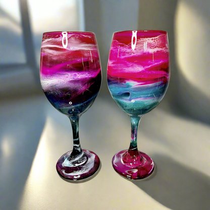 Watermelon Wine Glass-Handmade