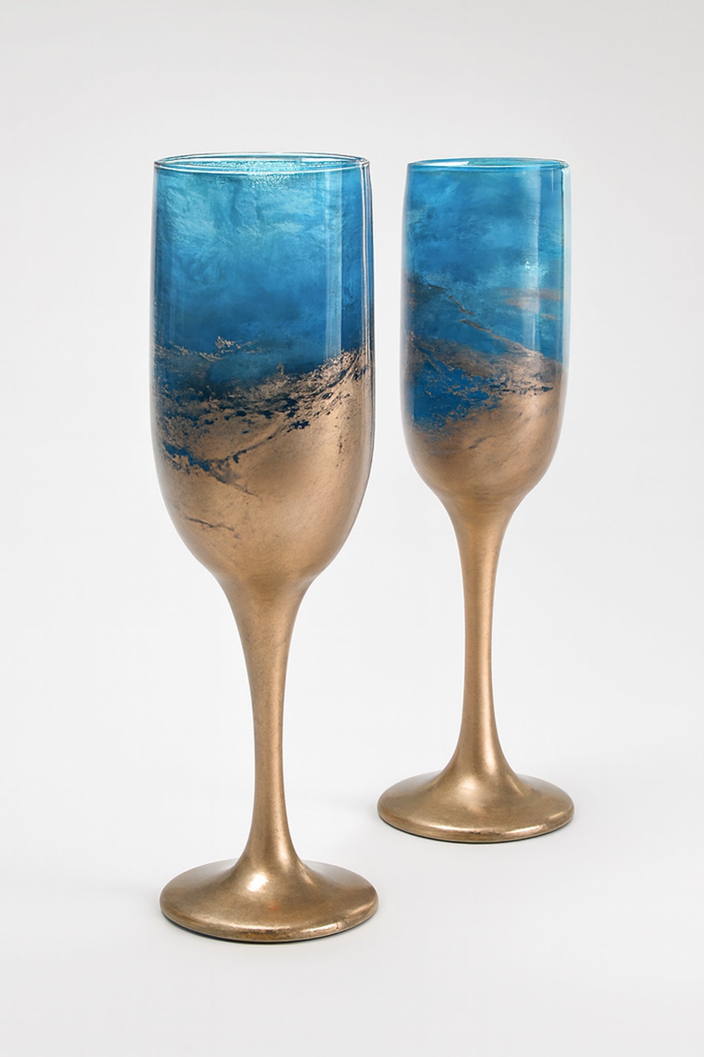 Artisan Caribbean Bronze Wine Glasses & Drinkware