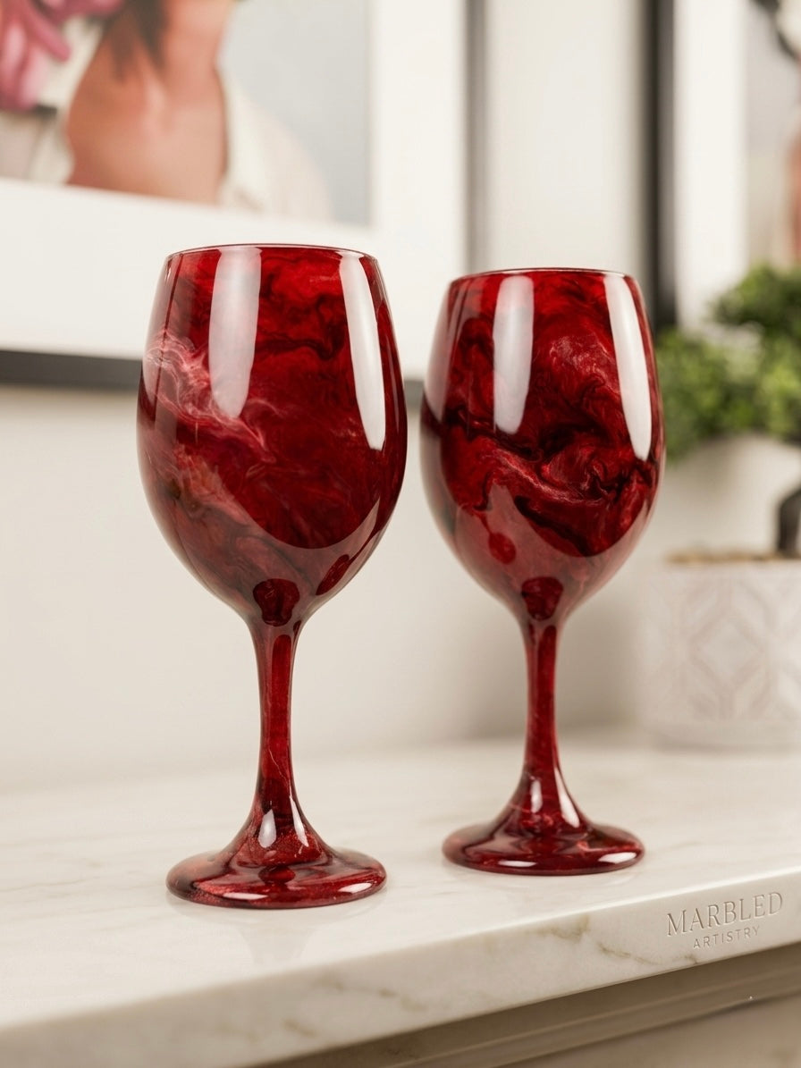Rubescence Hand-Painted Glassware | Custom Wine, Champagne, Beer & Spirits Styles