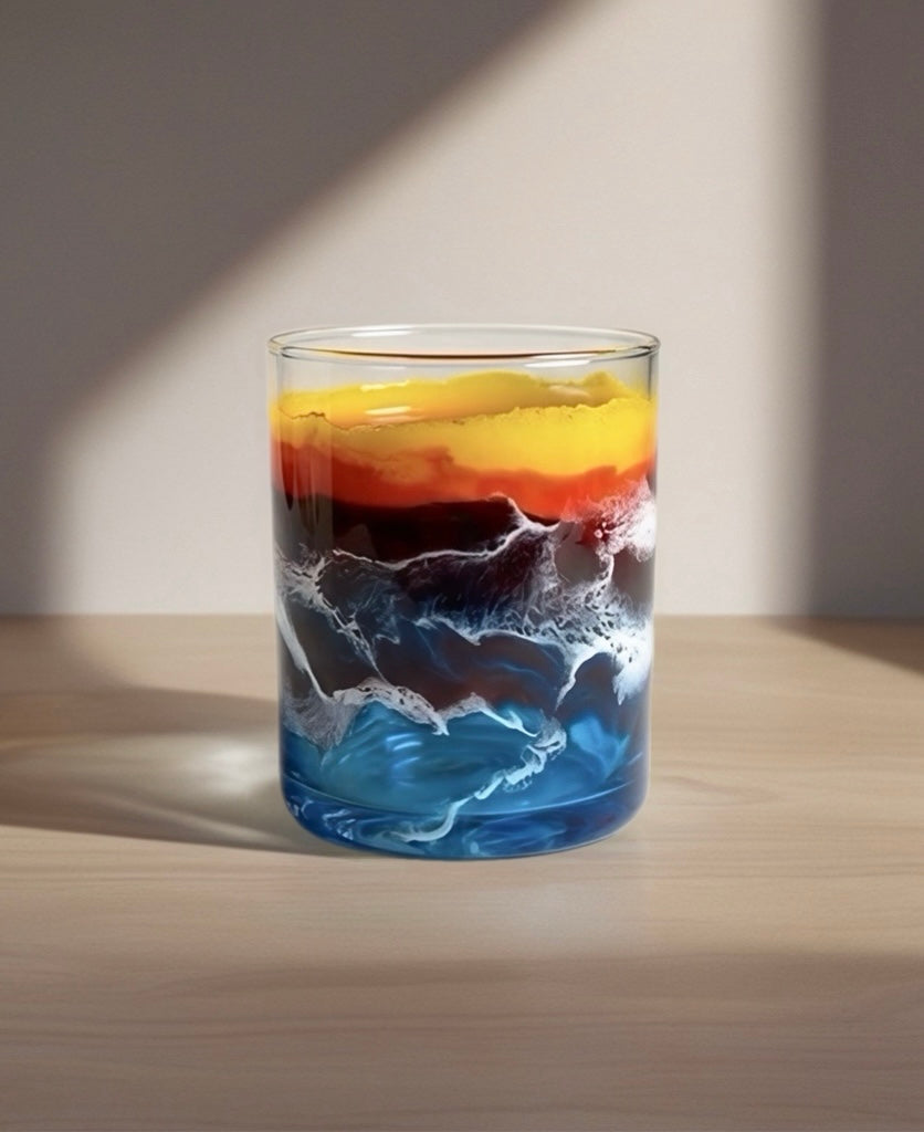 Gulf Afterglow Hand-Painted Glassware | Custom Wine, Champagne, Beer & Spirits Styles