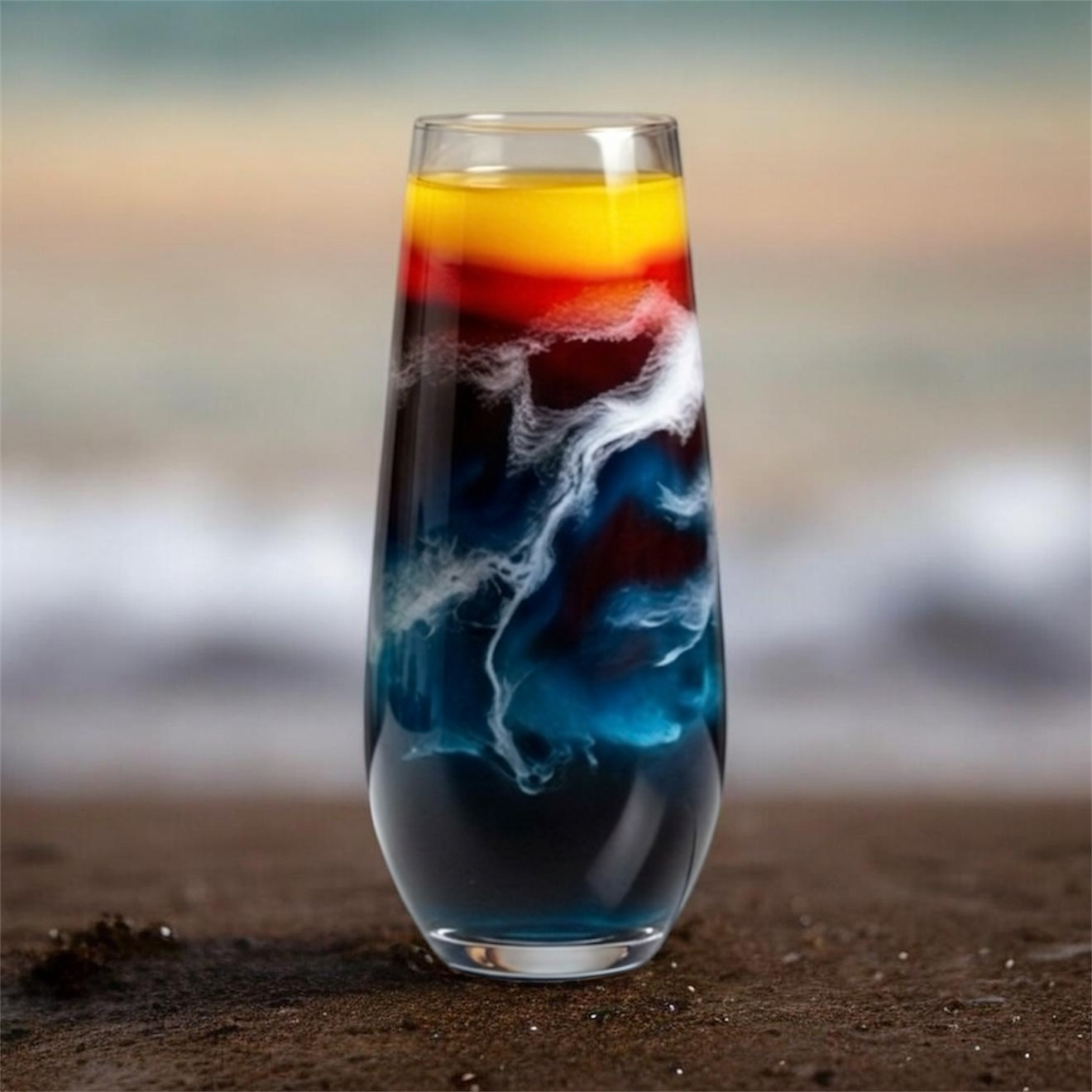 Gulf Afterglow Hand-Painted Glassware | Custom Wine, Champagne, Beer & Spirits Styles