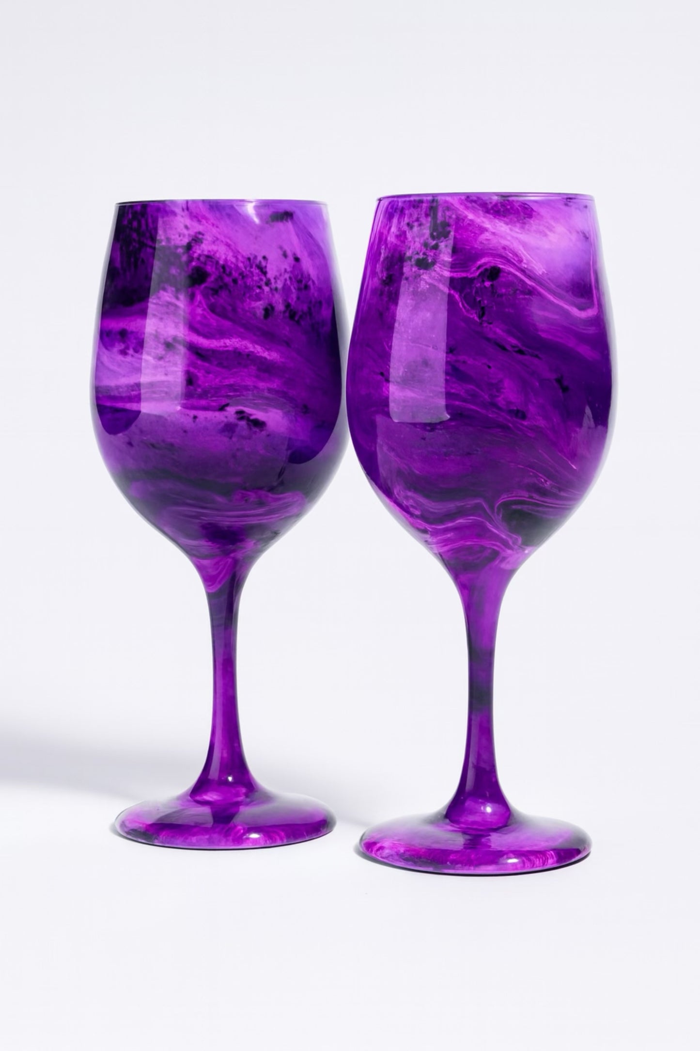Artisan Violet Veil Wine Glasses & Drinkware