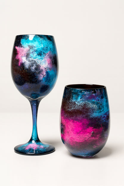 Artisan Interstellar Glow Wine Glasses & Drinkware