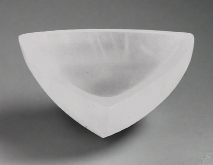 Selenite Triangle Trinket Bowl