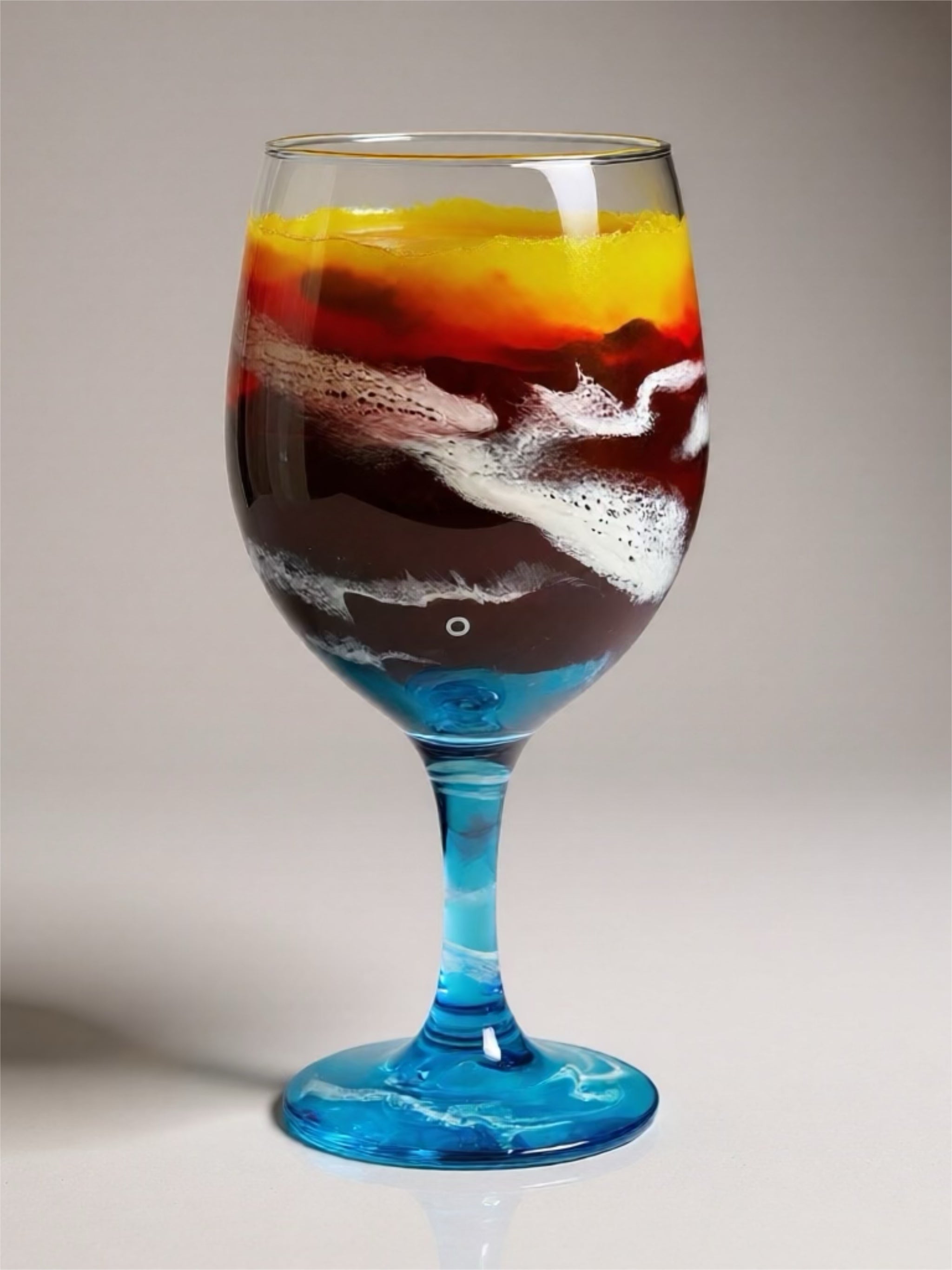 Gulf Afterglow Hand-Painted Glassware | Custom Wine, Champagne, Beer & Spirits Styles