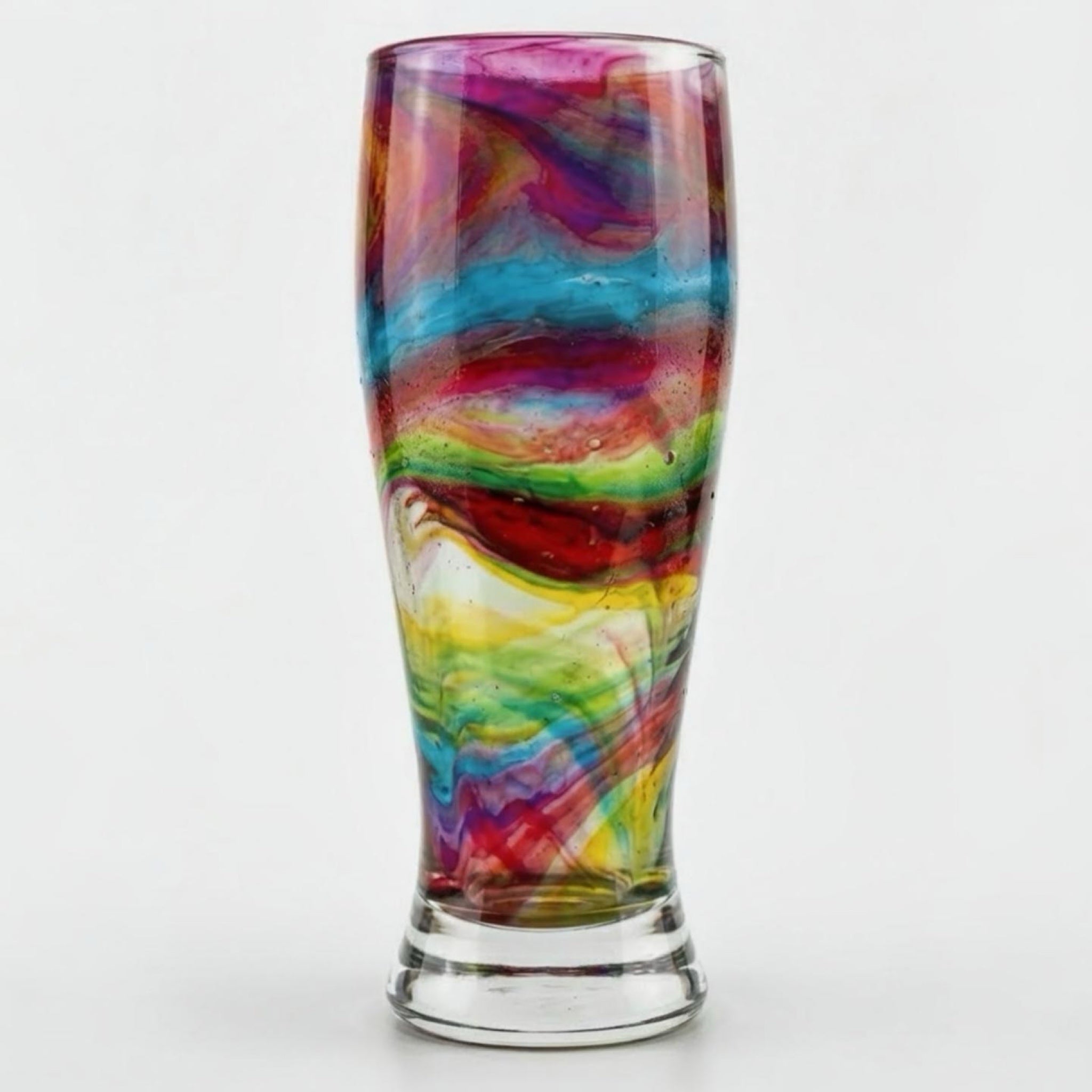 Aurora Marbled Collection Hand-Painted Glassware | Custom Wine, Champagne, Beer & Spirits Styles