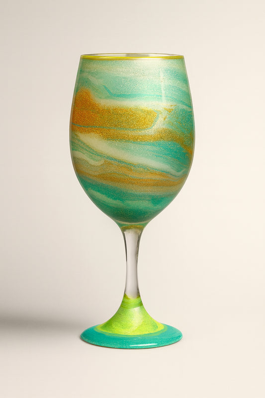 Artisan Mermaids Grotto Wine Glasses & Drinkware