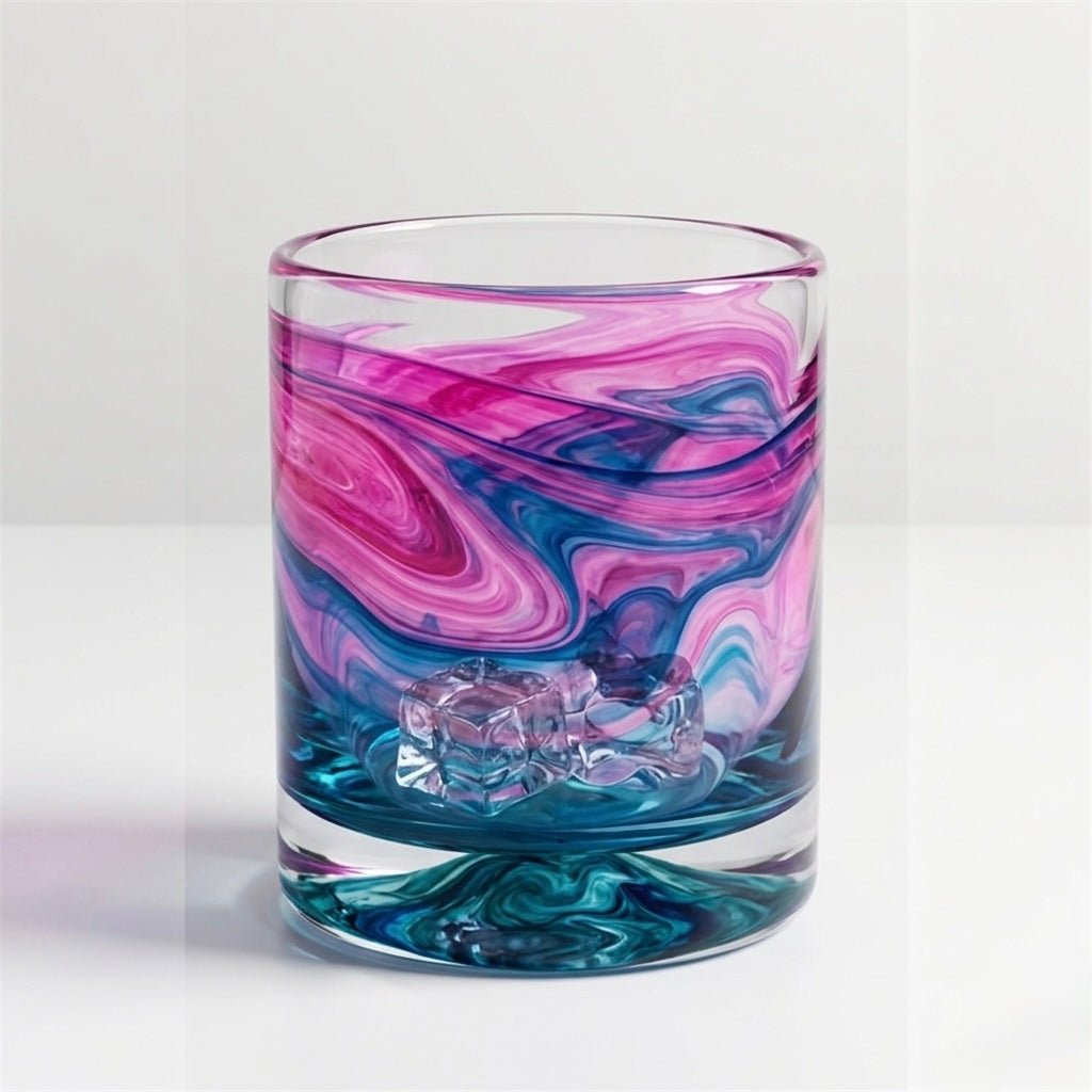 Orchid Aurora Hand-Painted Glassware | Custom Wine, Champagne, Beer & Spirits Styles