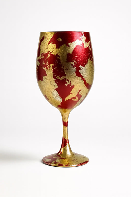 Artisan Holiday Foil Wine Glasses & Drinkware
