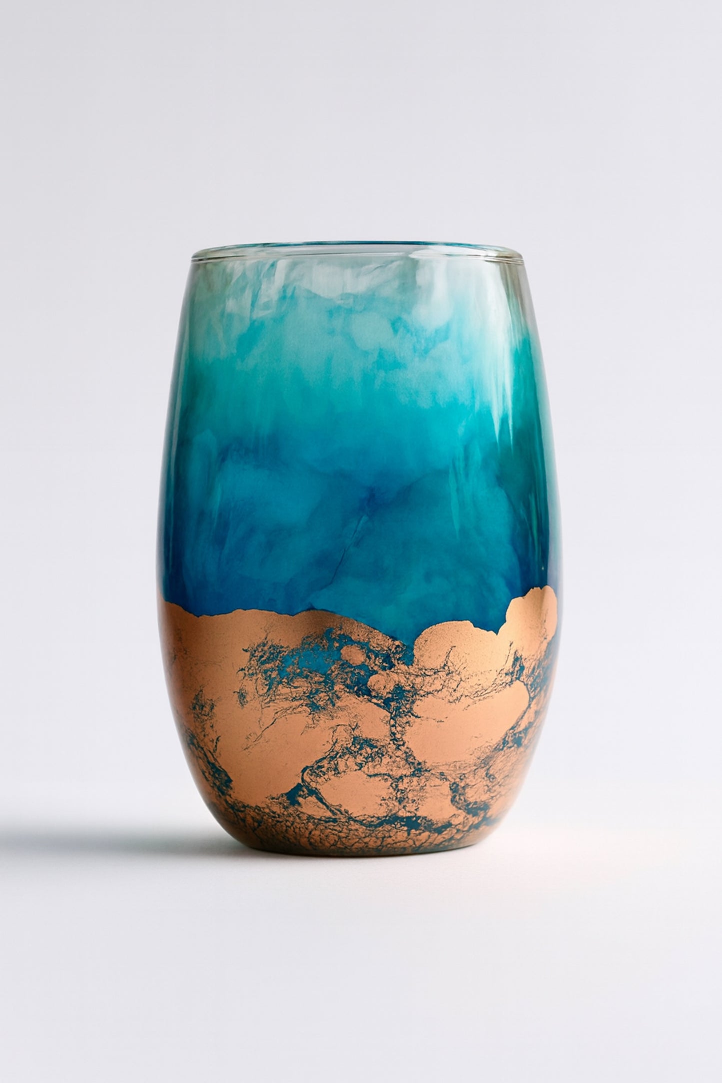 Artisan Caribbean Bronze Wine Glasses & Drinkware