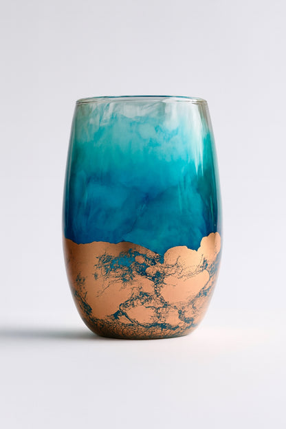 Artisan Caribbean Bronze Wine Glasses & Drinkware