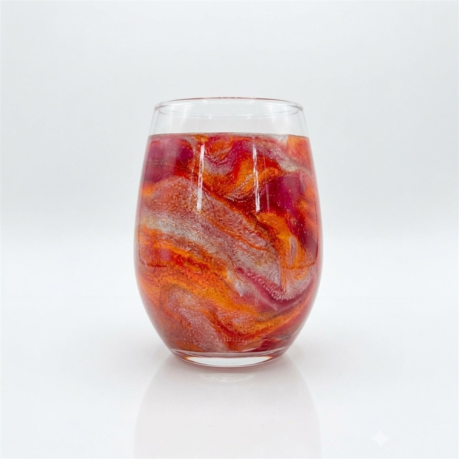 Solaris Ember Hand-Painted Glassware | Custom Wine, Champagne, Beer & Spirits Styles