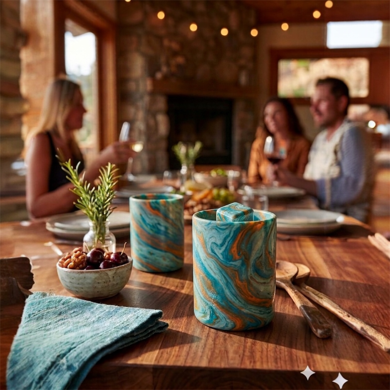 Malibu Marble Hand-Painted Glassware | Custom Wine, Champagne, Beer & Spirits Styles