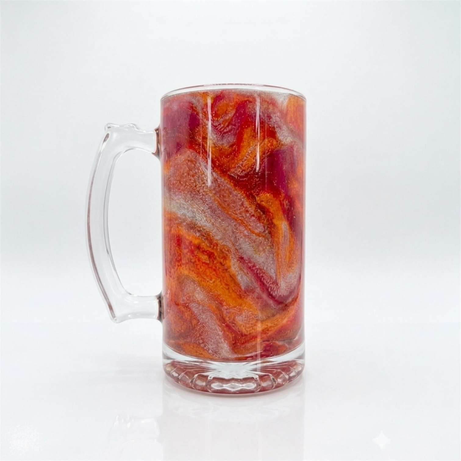 Solaris Ember Hand-Painted Glassware | Custom Wine, Champagne, Beer & Spirits Styles