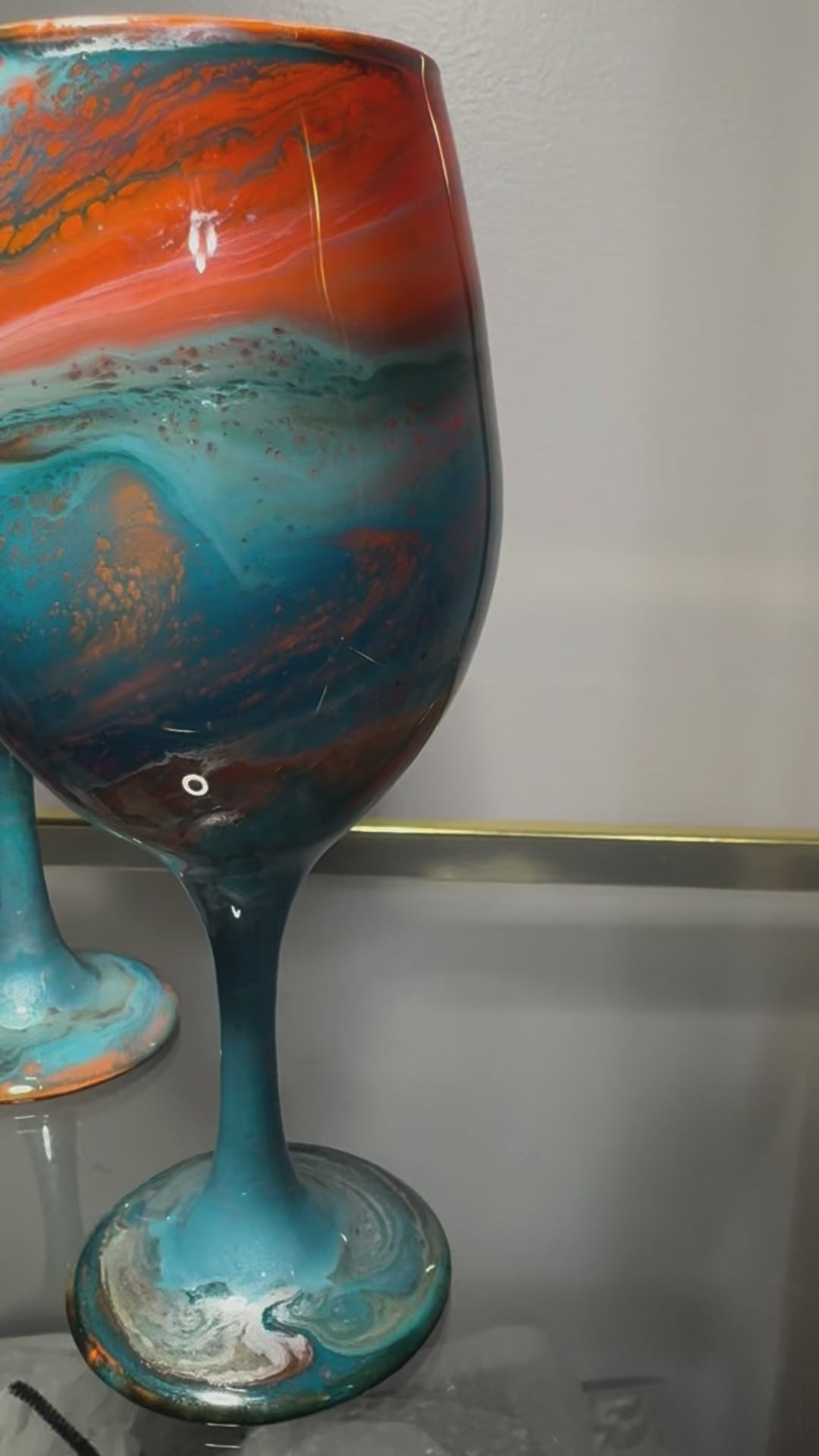 Malibu Marble Hand-Painted Glassware | Custom Wine, Champagne, Beer & Spirits Styles